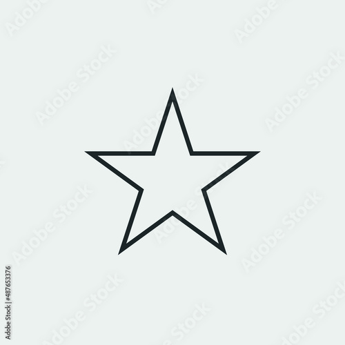 Star vector icon illustration sign