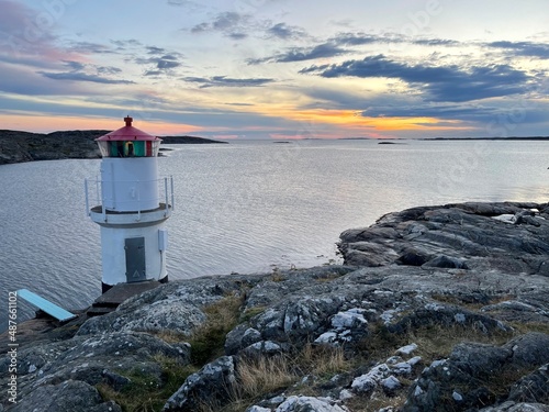 lighthouse at sunset