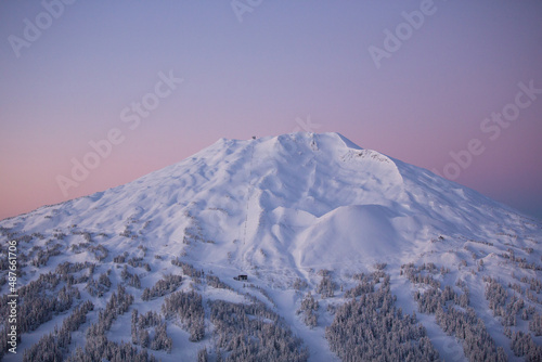 Photography Close up of Mt. Bachelor