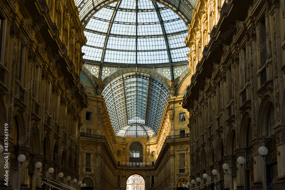 Galleria Vittorio Emanuele II crystal dome, Milano, Italy
