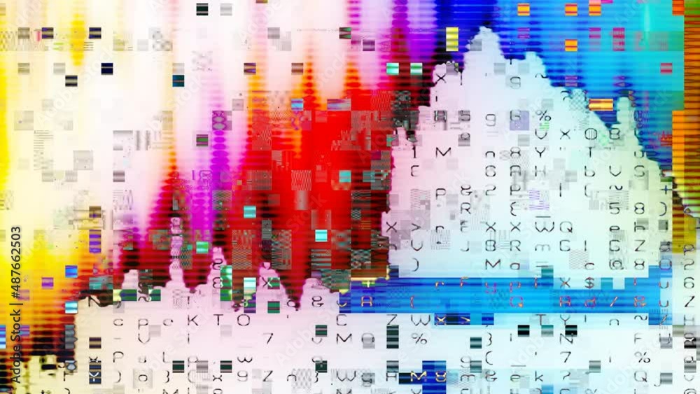 Video Background 2586: Streaming data malfunction (Loop).