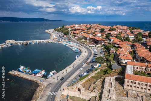 Nesebar historic city on a Black Sea shore in Bulgaria