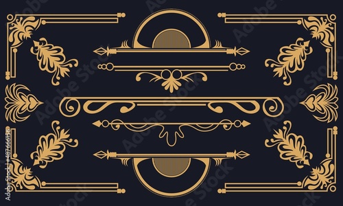 Vintage frame ornamental vintage retro vector illustration for your company or brand