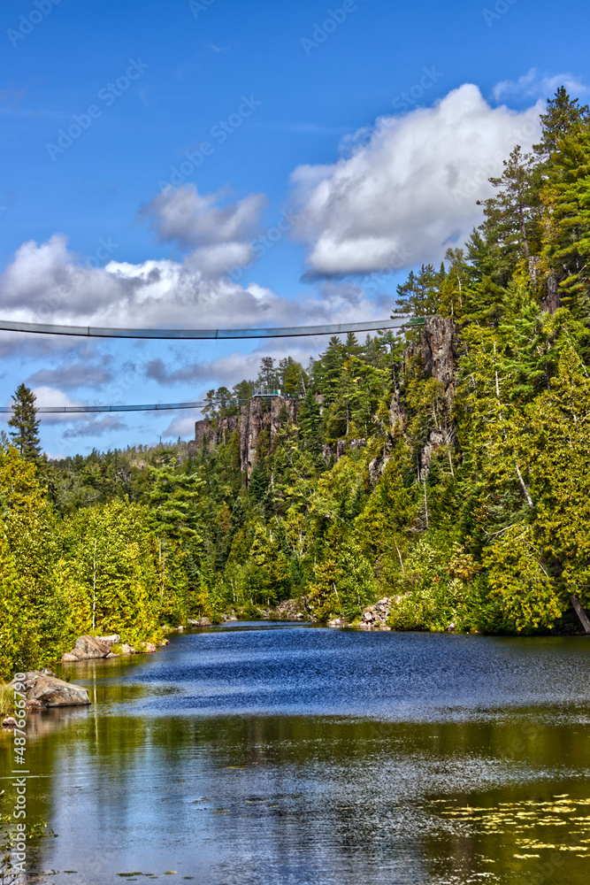The tale of two bridges over the lake between the Canyons - Thunder Bay, Ontario, Canada The tale of two bridges over the lake between the Canyons - Thunder Bay, Ontario, Canada