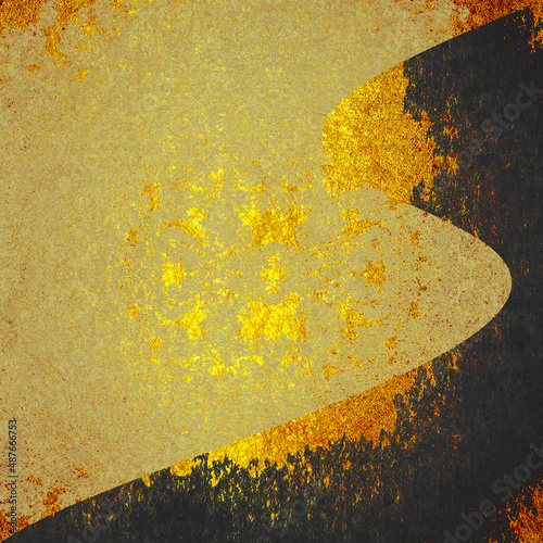 剥がれた金箔のある背景素材