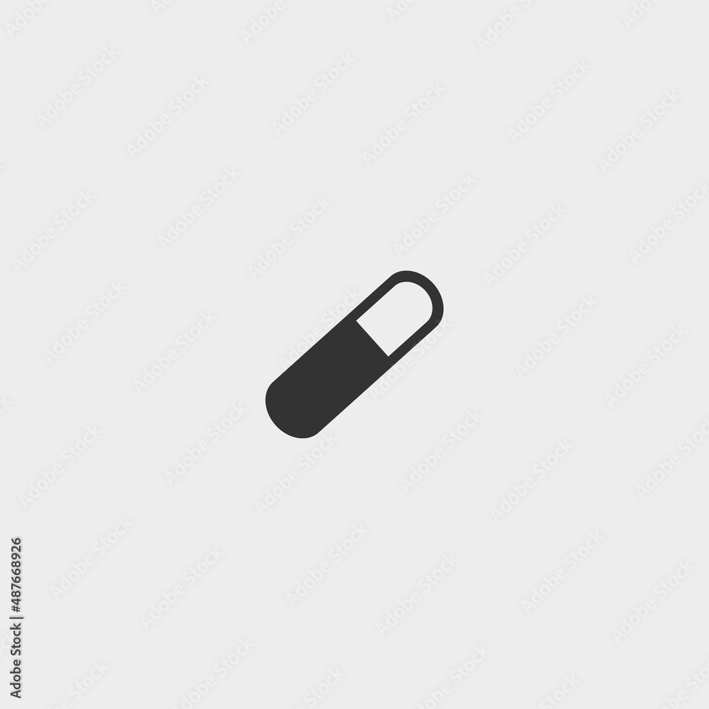 pill  vector icon illustration sign