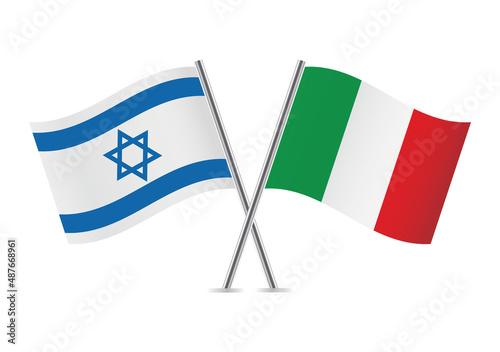 Israel and Italy crossed flags. Israeli and Italian flags, isolated on white background. Vector icon set. Vector illustration. Free Download Israel and Italy crossed flags. Israeli and Italian flags, isolated on white background. Vector icon set. Vector illustration. - GFXLoad