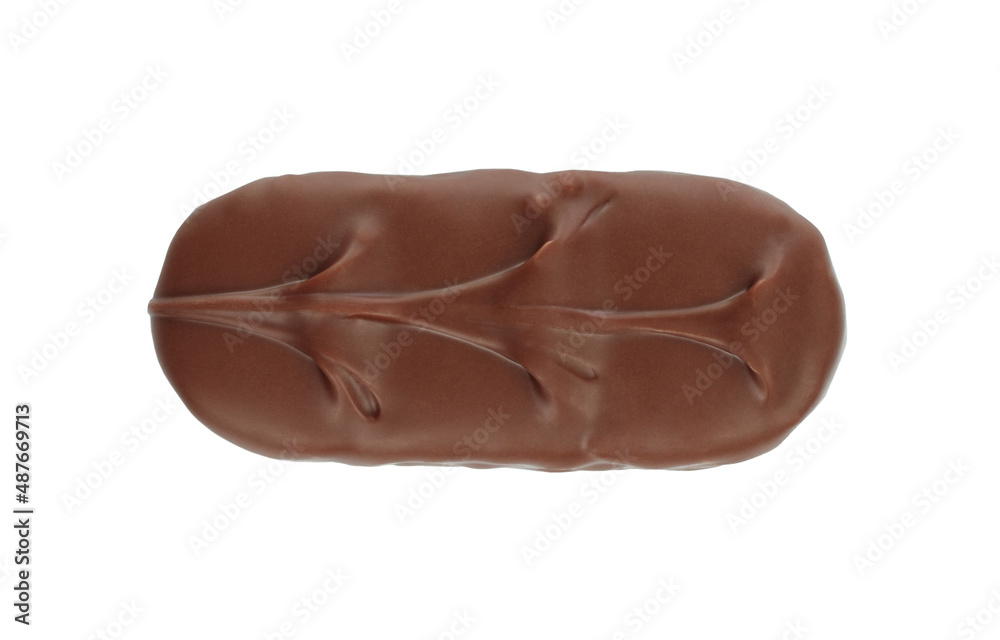 Chocolate bar top view isolated on white background Chocolate bar top view isolated on white background