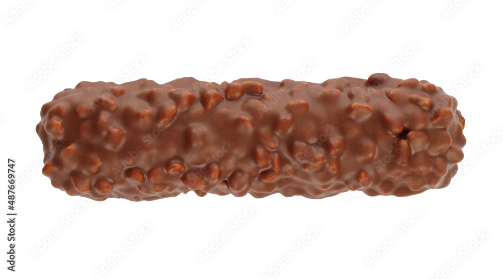 Chocolate bar top view isolated on white background Chocolate bar top view isolated on white background