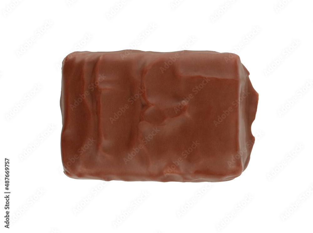 Chocolate bar top view isolated on white background Chocolate bar top view isolated on white background