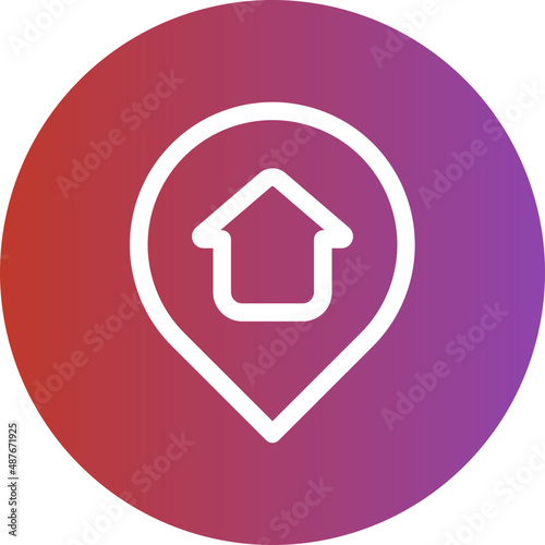 address gradient icon
