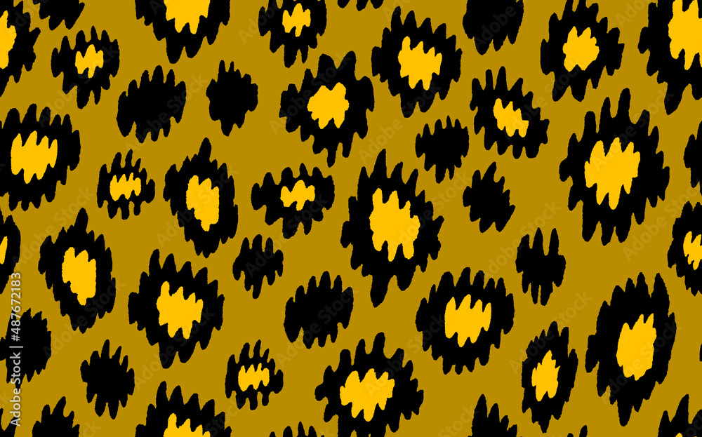 Abstract modern leopard seamless pattern. Animals trendy background. Color decorative vector stock illustration for print, card, postcard, fabric, textile. Modern ornament of stylized skin Abstract modern leopard seamless pattern. Animals trendy background. Color decorative vector stock illustration for print, card, postcard, fabric, textile. Modern ornament of stylized skin