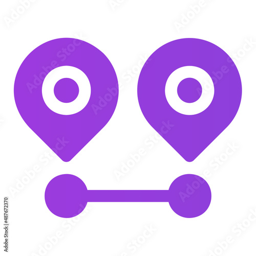 distance gradient icon