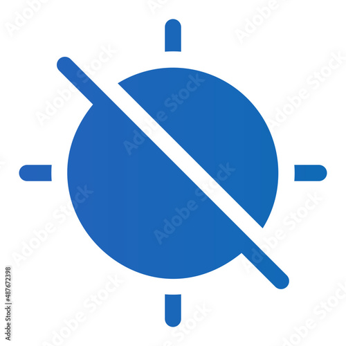 location off gradient icon