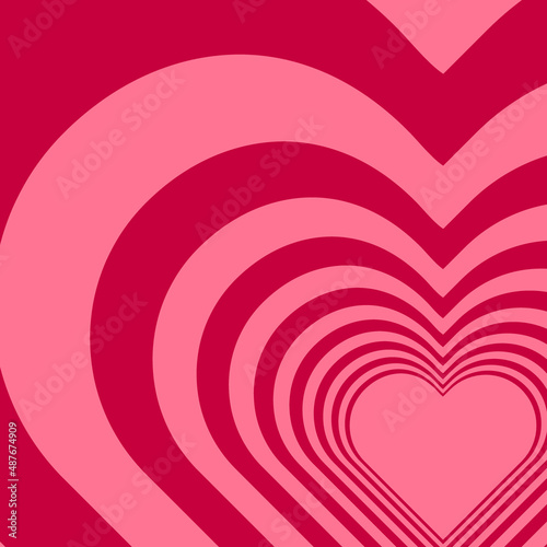 Background with hearts. Holiday template. Layout for Valentine s Day. eps 10