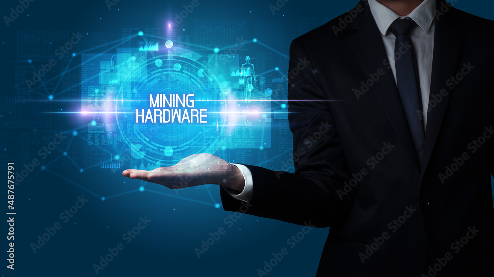Man hand holding digital technology concept Man hand holding digital technology concept