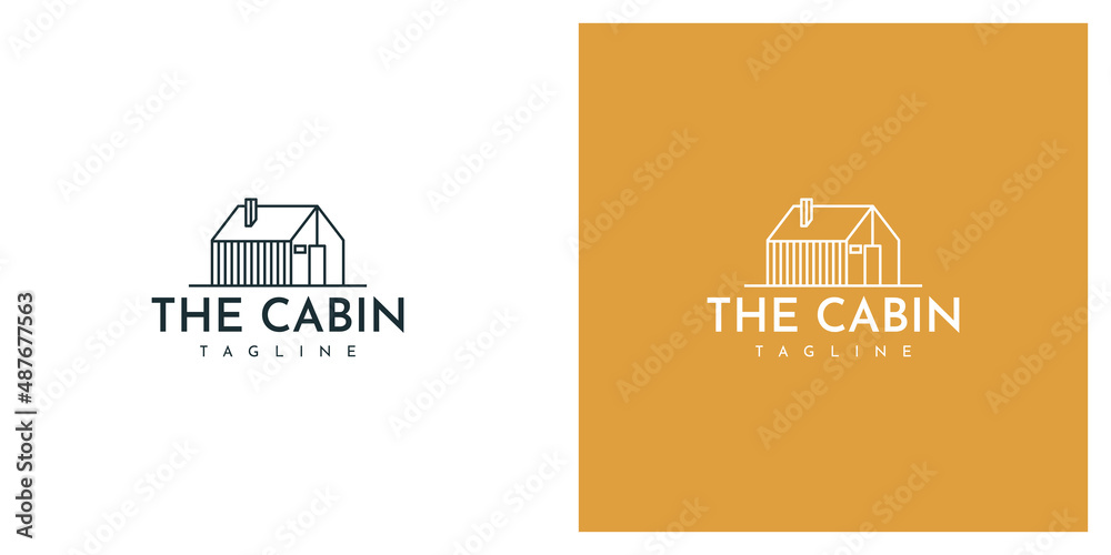 The cabin logo template design The cabin logo template design
