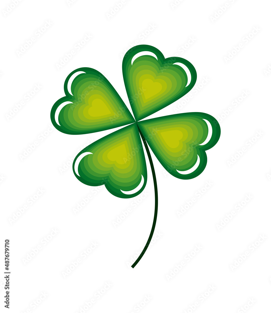 Fototapeta premium green clover icon