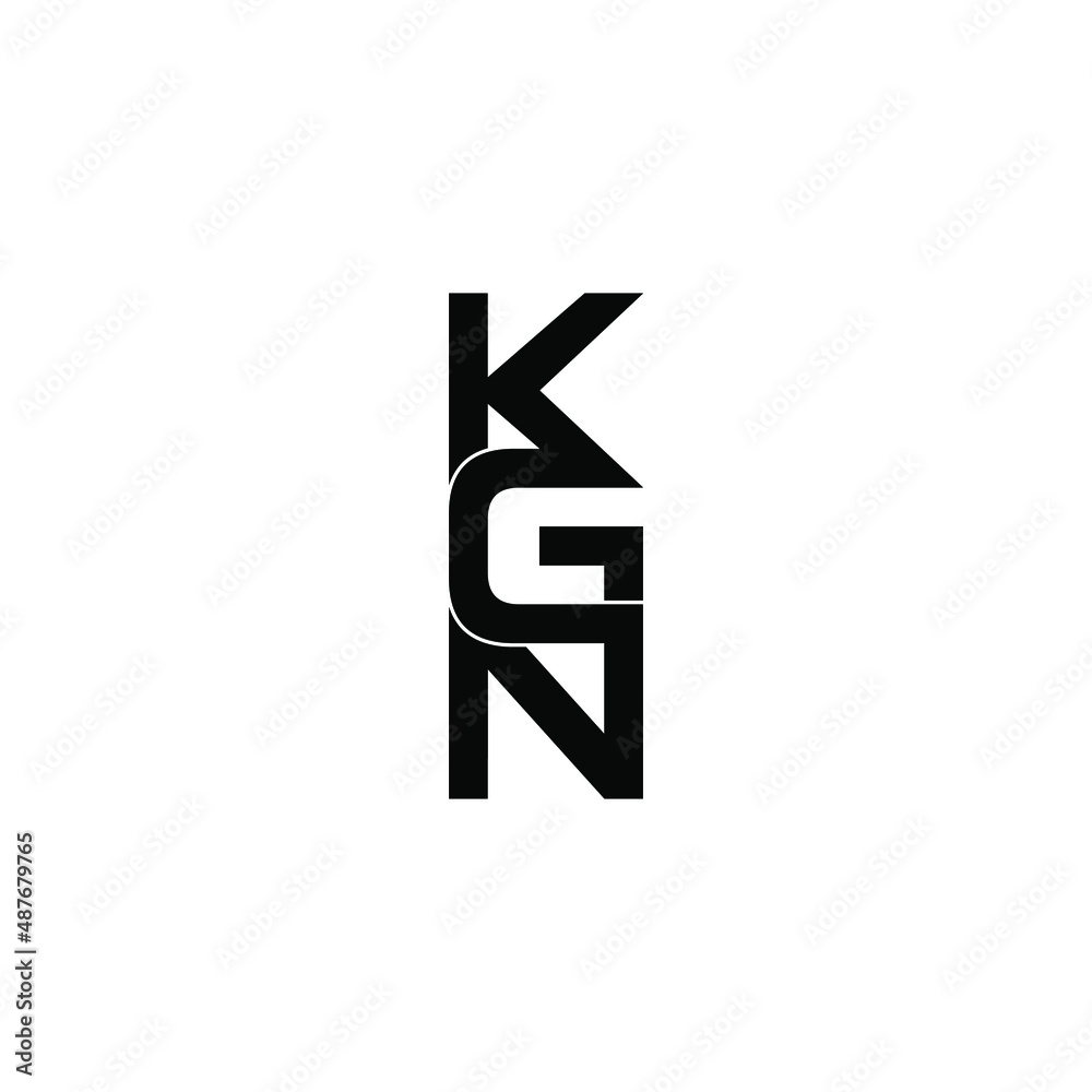 kgn letter original monogram logo design kgn letter original monogram logo design