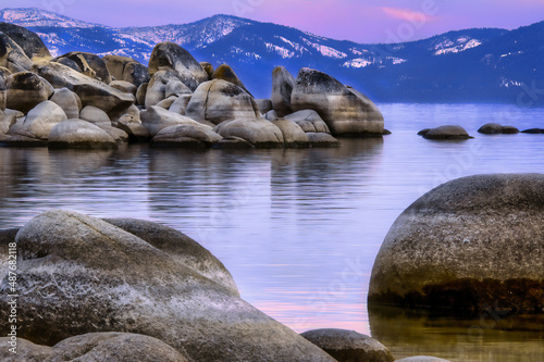 Lake Tahoe, Nevada east shore sunrise