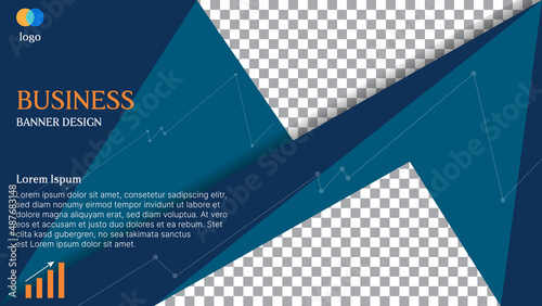 abstract business blue background. vector illustration