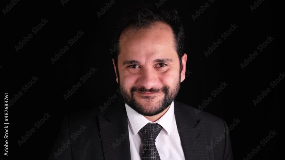 smiling man slow motion smiling man slow motion
