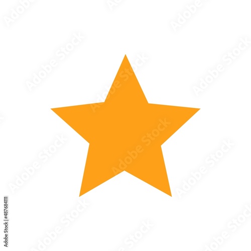 shiny gold star icon on a white background  eps. star gold orange vector.