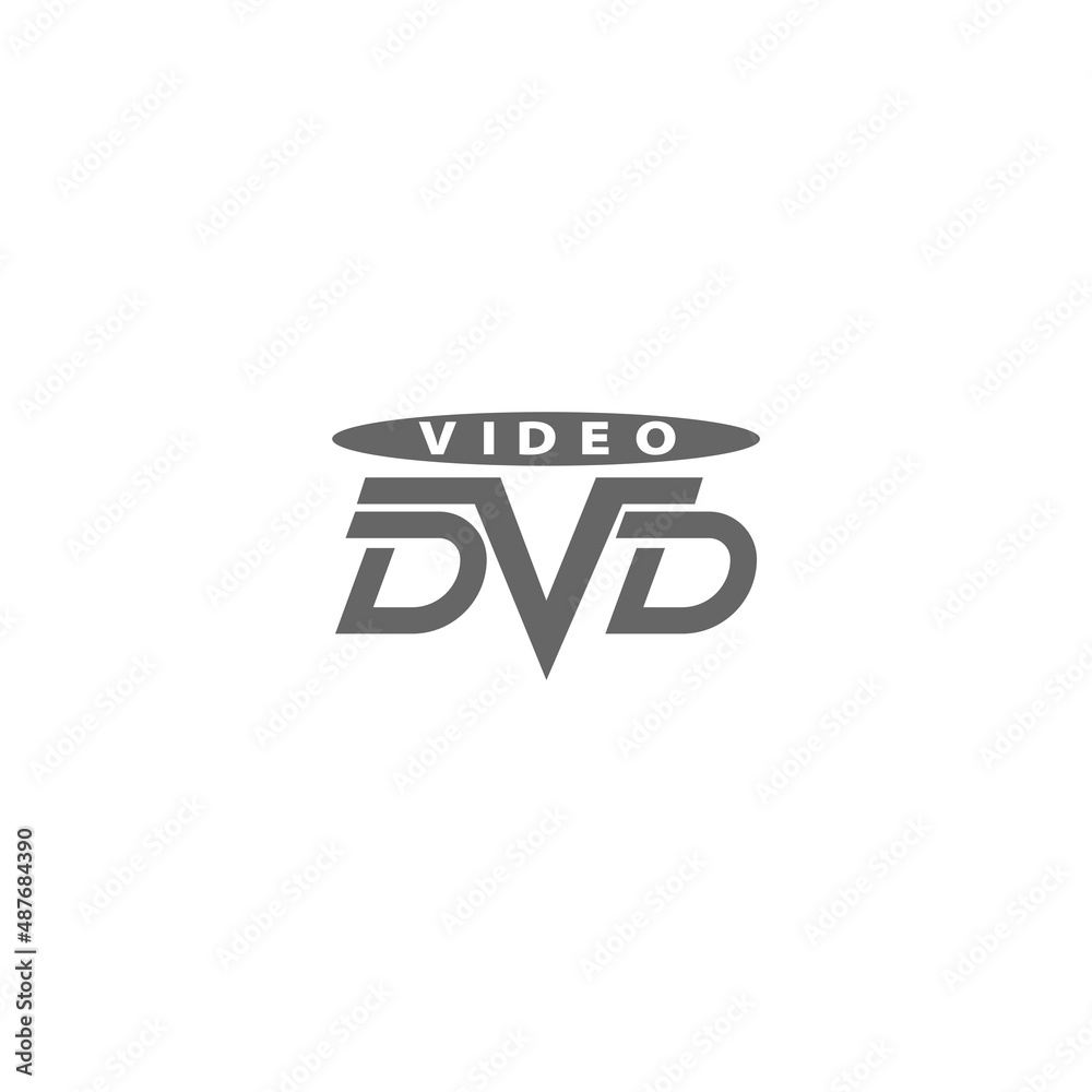 DVD logo icon design template vector illustration Stock Vector | Adobe Stock