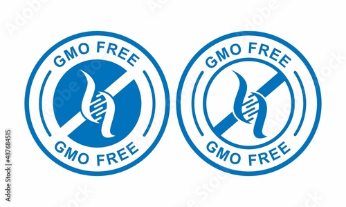 GMO free badge logo. This for product label