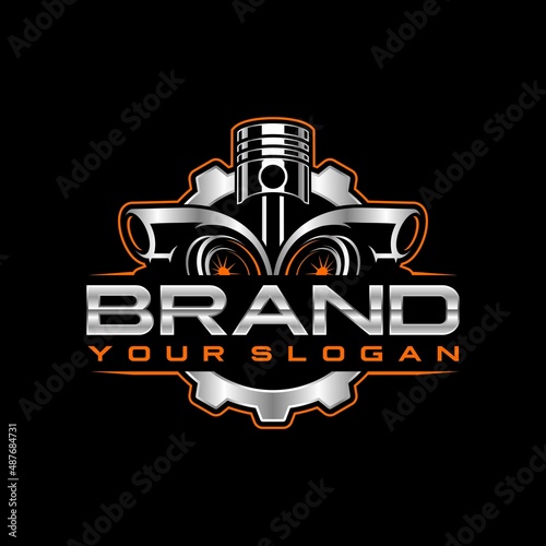 auto repair automotive logo template