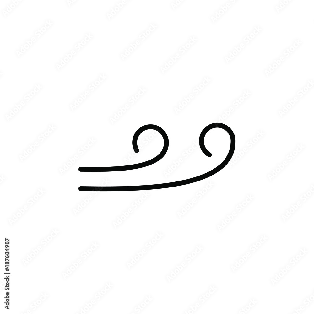 Wind, Air Solid Icon Vector Illustration Logo Template. Suitable For Many Purposes. Wind, Air Solid Icon Vector Illustration Logo Template. Suitable For Many Purposes.