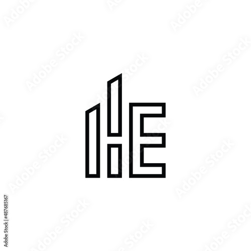 Logo letter H E