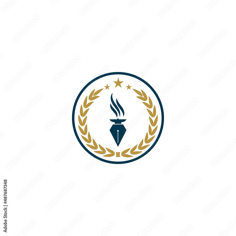 University Academy School and Course logo design template University Academy School and Course logo design template
