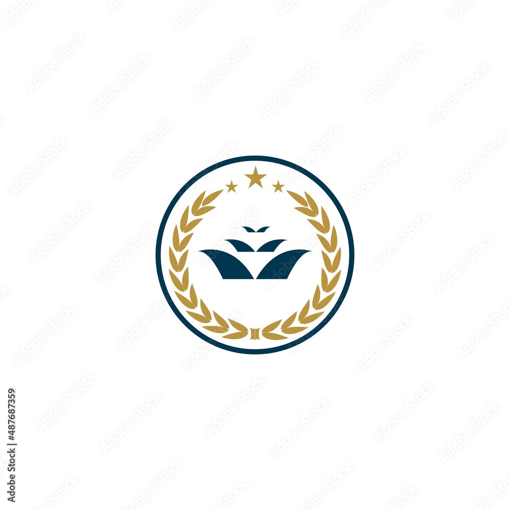 University  Academy  School and Course logo design template