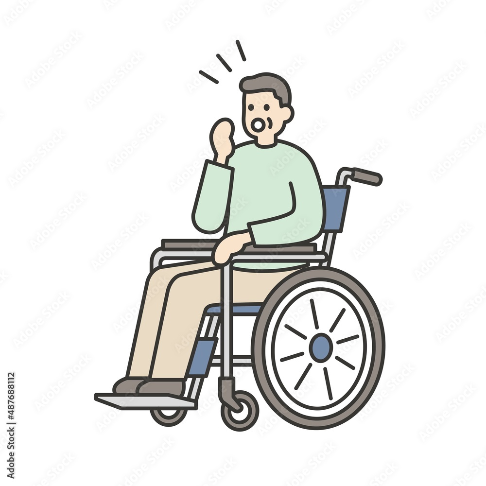 介護福祉の人物イラスト
