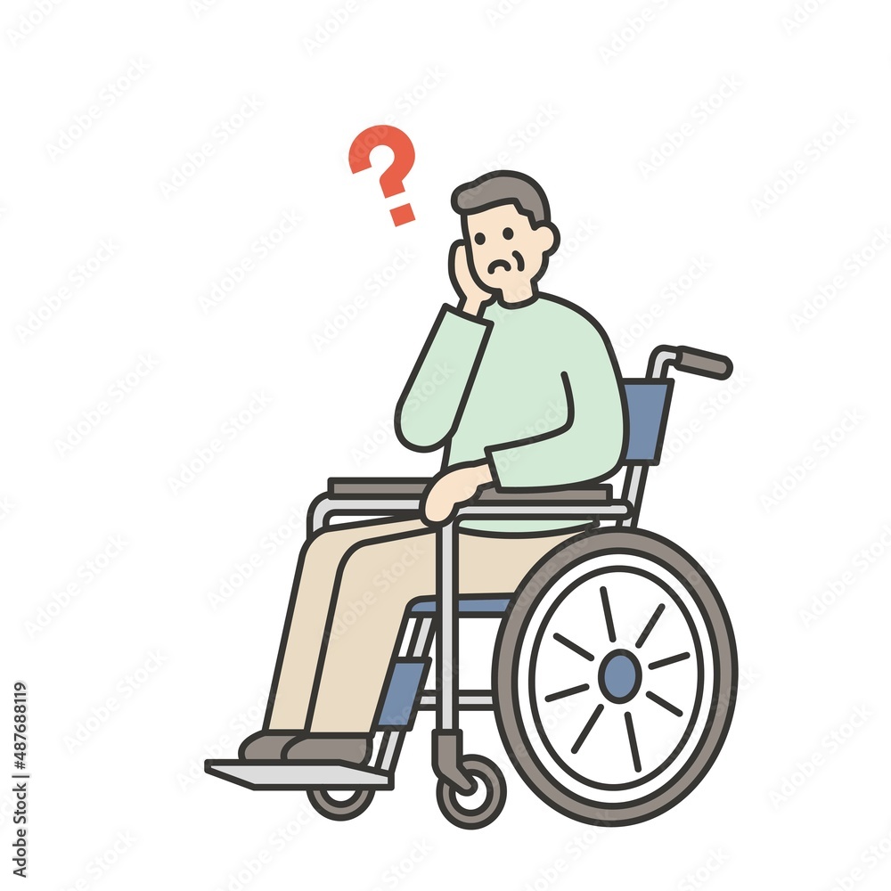 介護福祉の人物イラスト