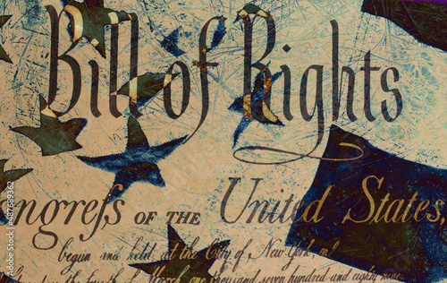Grunge Style Background With American Flag Retro Background
