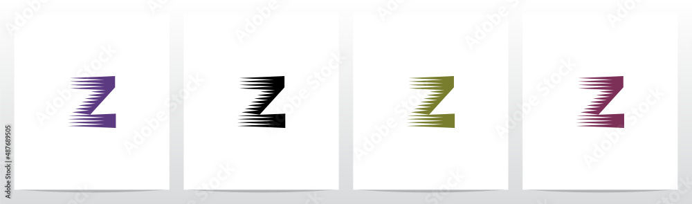  Vintage Engraving Letter Logo Design Z - obrazy, fototapety, plakaty 