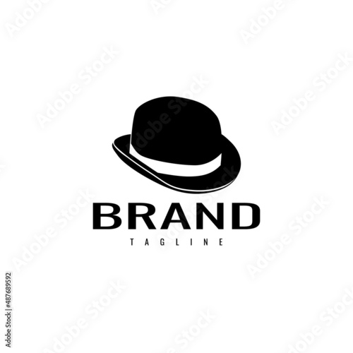 elegant hat logo. describe the luxury and masculinity of a company. vector