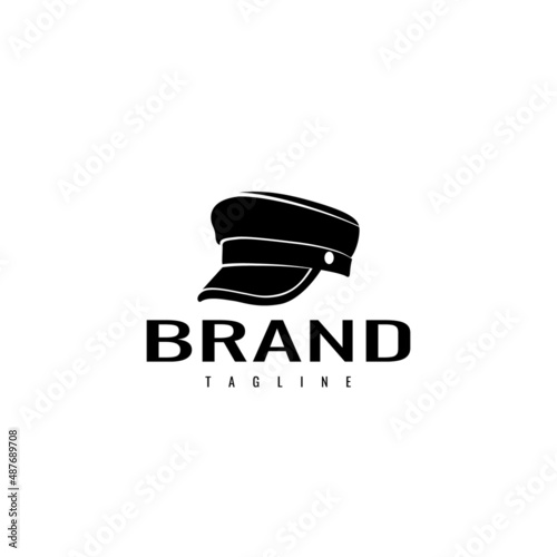 elegant hat logo. describe the luxury and masculinity of a company. vector