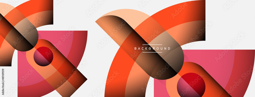Trendy shapes, color minimal design composition, lines and shadows for wallpaper banner background or landing page Trendy shapes, color minimal design composition, lines and shadows for wallpaper banner background or landing page