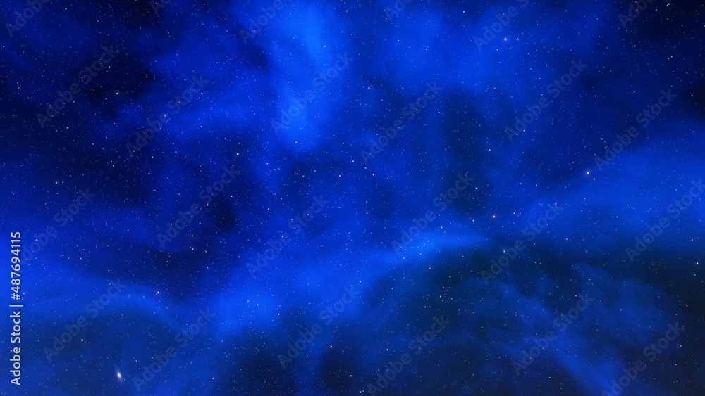 Obraz premium Colorful smoke clouds on dark background 3d render