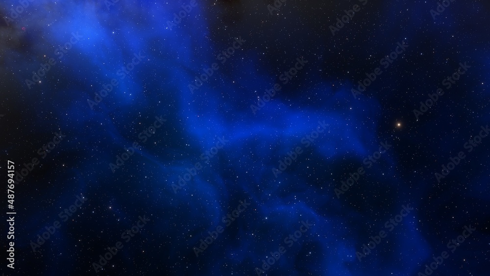 Obraz premium Colorful smoke clouds on dark background 3d render