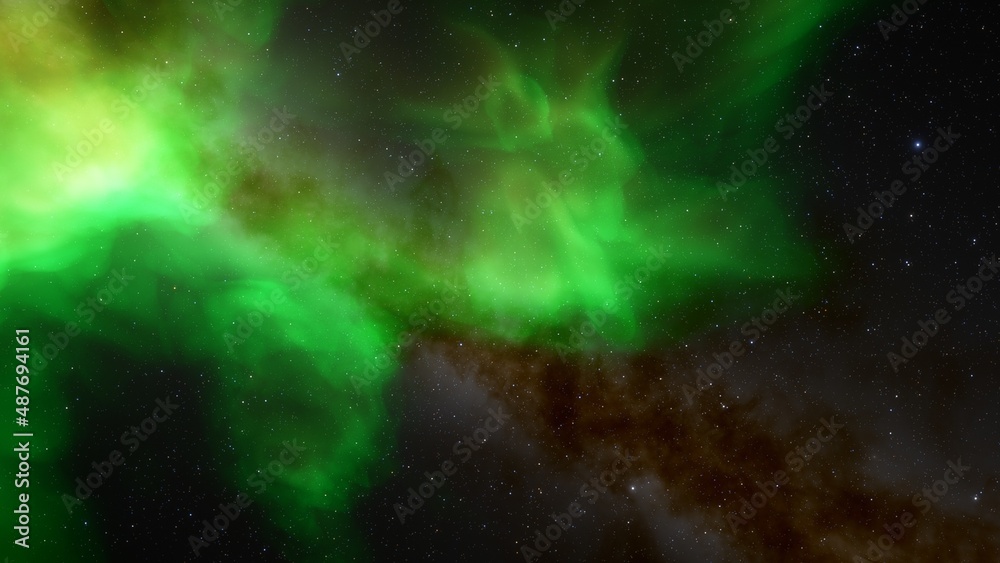Colorful smoke clouds on dark background 3d render Colorful smoke clouds on dark background 3d render