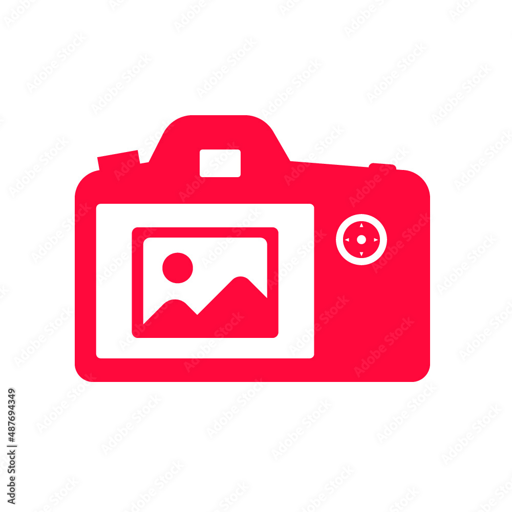 Camera icon. Modern simple snapshot photography sign. Trendy design symbol for website, web button, mobile app. Vector image. Logo illustration. Camera icon. Modern simple snapshot photography sign. Trendy design symbol for website, web button, mobile app. Vector image. Logo illustration.