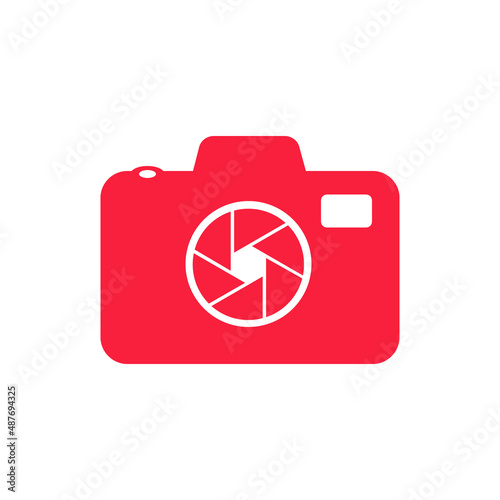 Camera icon. Modern simple snapshot photography sign. Trendy design symbol for website, web button, mobile app. Vector image. Logo illustration.