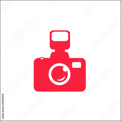 Camera icon. Modern simple snapshot photography sign. Trendy design symbol for website, web button, mobile app. Vector image. Logo illustration.