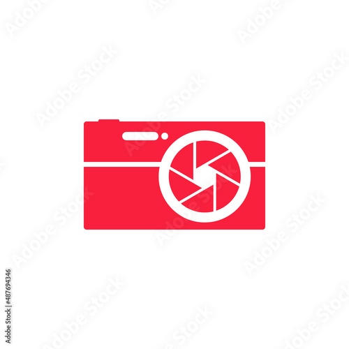 Camera icon. Modern simple snapshot photography sign. Trendy design symbol for website, web button, mobile app. Vector image. Logo illustration.
