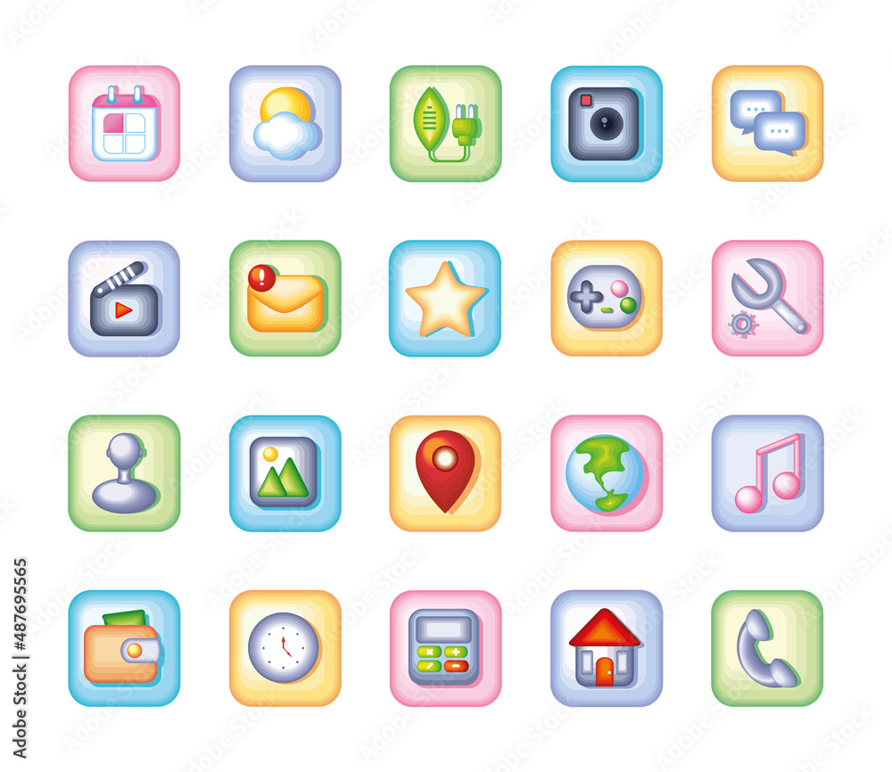 application icons for smartphone application icons for smartphone