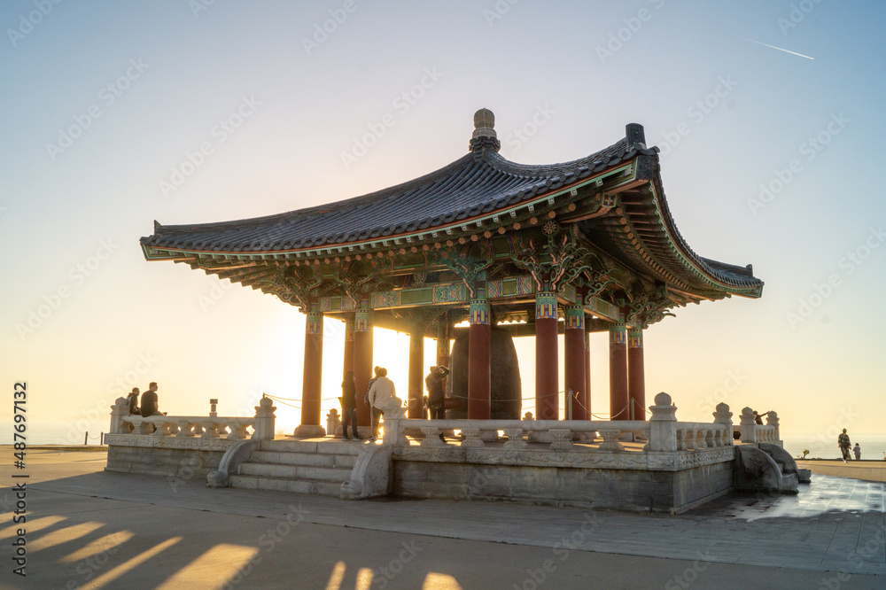 Korean Friendship Bell in San Pedro, California. Korean Friendship Bell in San Pedro, California.
